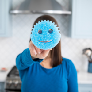 Scrub Daddy Color Blue with Model