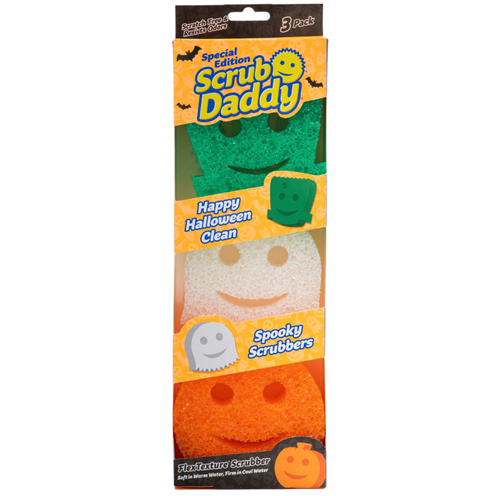 Scrub Daddy Ghost White Sponge Halloween Limited Edition Flex Texture New
